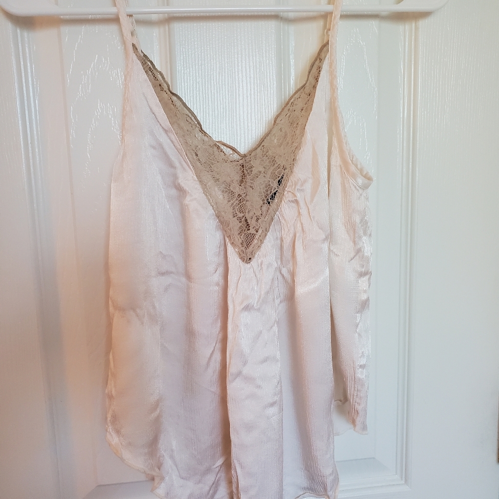 Silky lacey top
